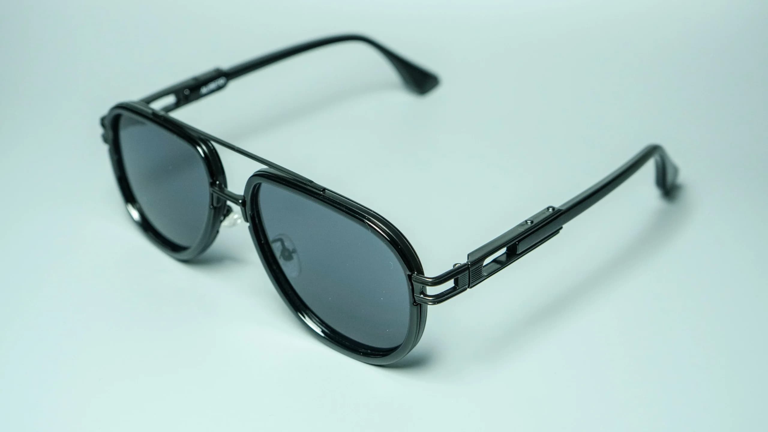 MONARQ Black – Unisex Aviator Sunglasses | Aureto view 5