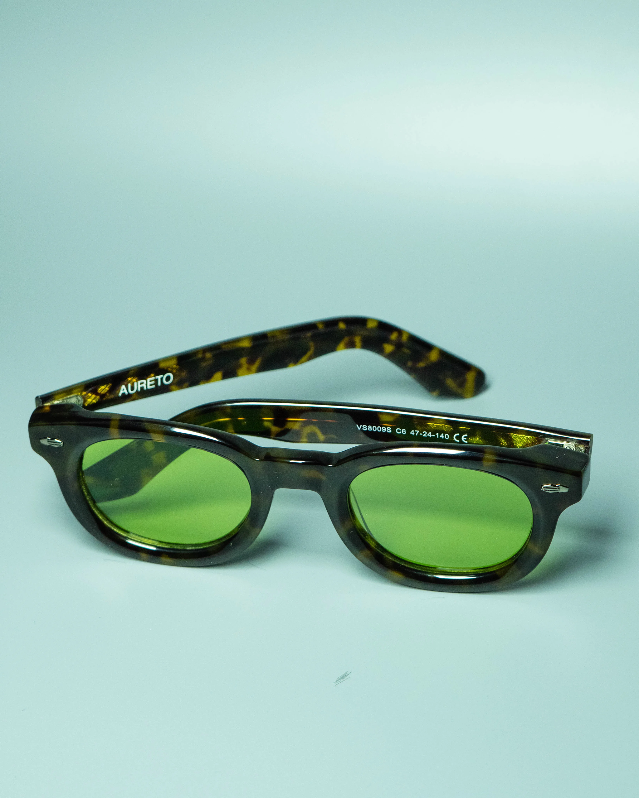 Monaco – Round Tortoise Sunglasses | Aureto view 4